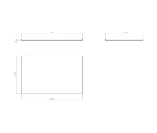 Столешница Vigo Urban st.URB.80 80 см белый